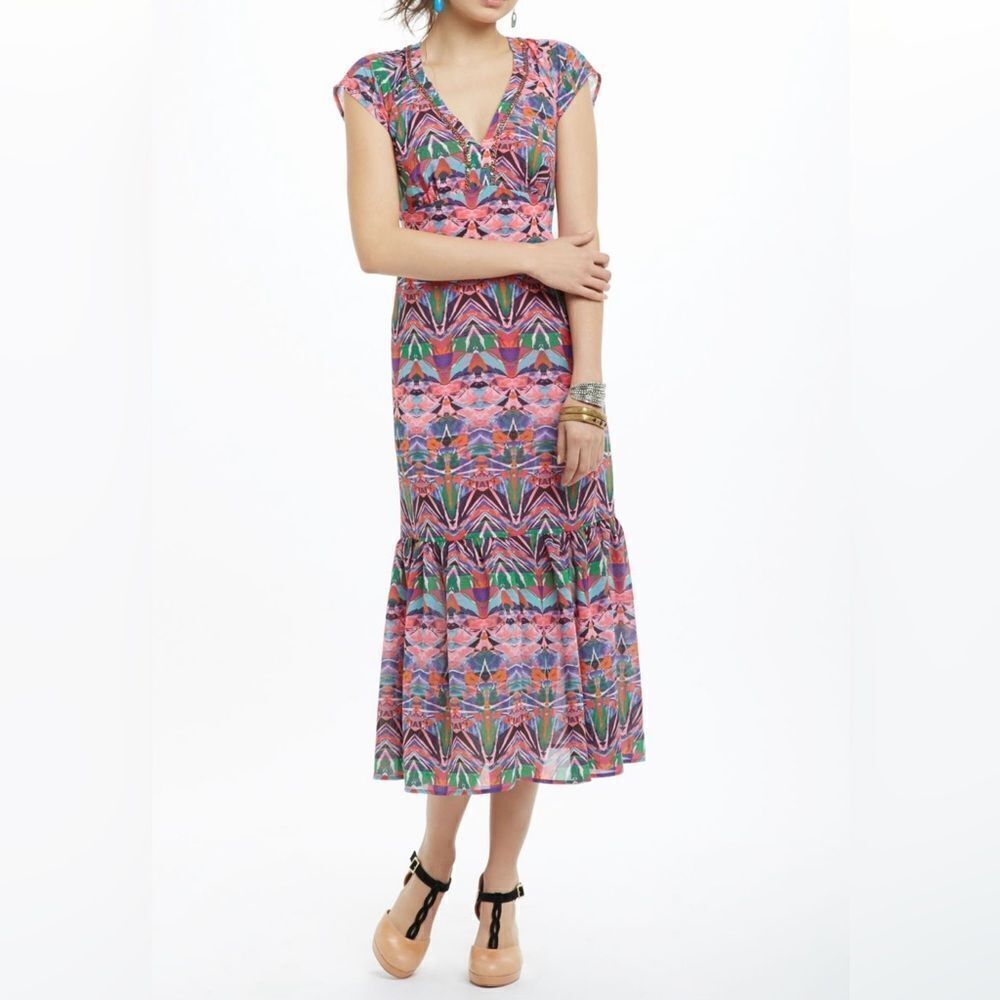 Vanessa Virginia Mural Maxi Dress
